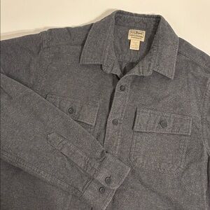 LL Bean Flannel Work Shirt Warm - L